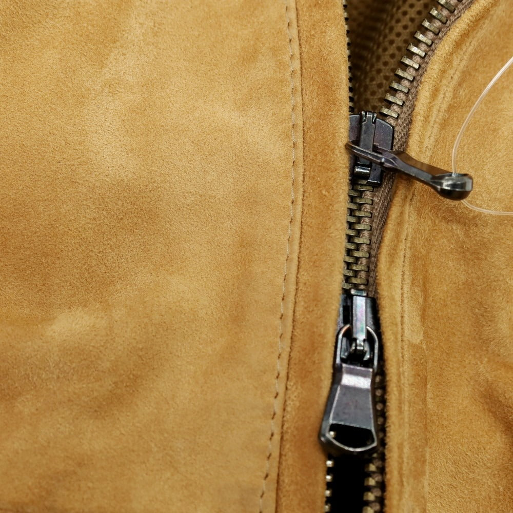 【中古】エンメティ EMMETI ゴートスエード レザーブルゾン ゴートスエード マスタード【サイズ42】【 状態ランクC 】【 メンズ 】