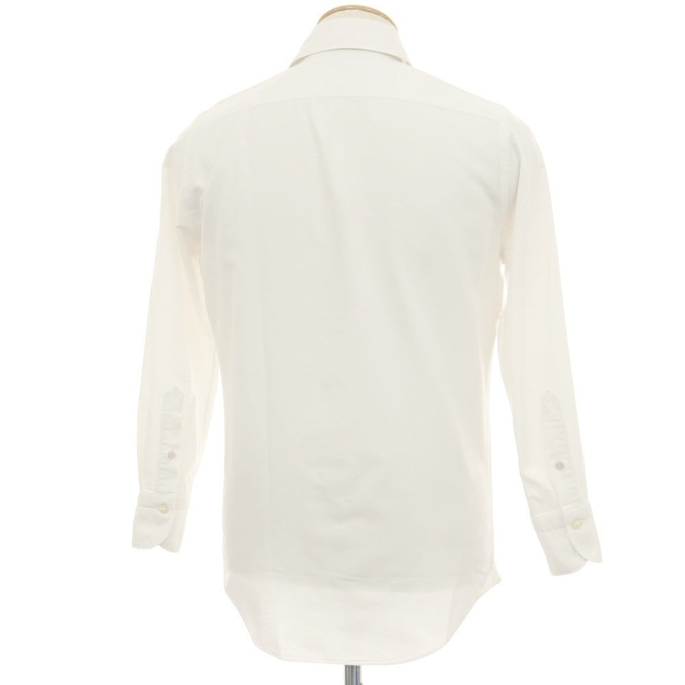 【中古】フィナモレ Finamore コットン ホリゾンタルカラー カジュアルシャツ ホワイト【サイズXS】【 状態ランクC 】【 メンズ 】