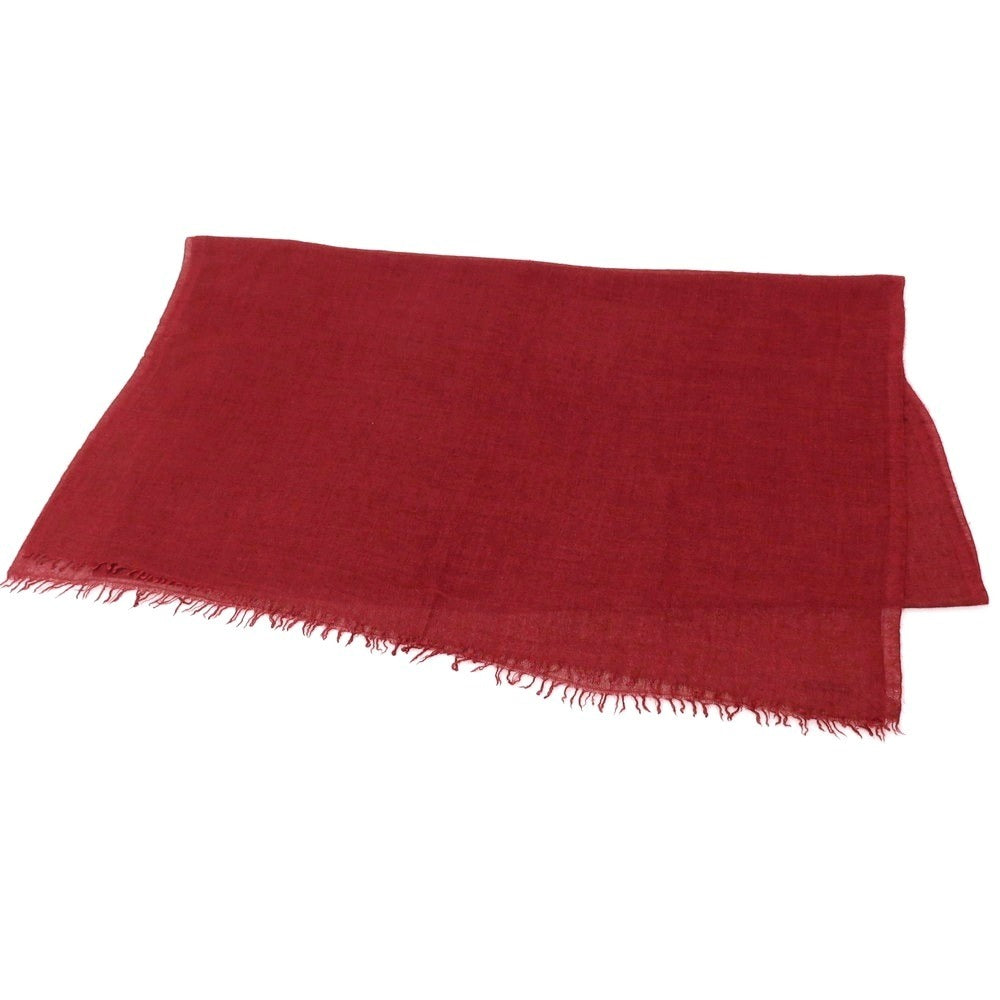 【中古】ファリエロサルティ Faliero Sarti ウール ストール レッド【 状態ランクC 】【 メンズ 】