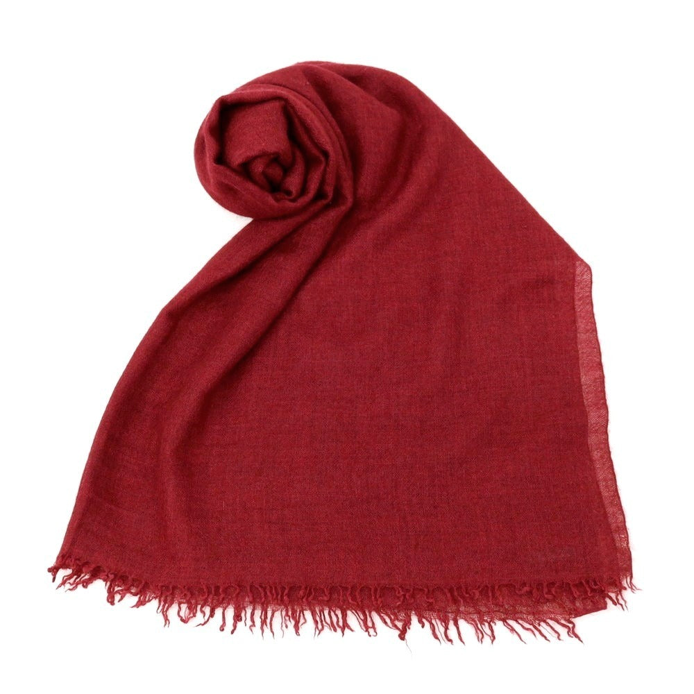 【中古】ファリエロサルティ Faliero Sarti ウール ストール レッド【 状態ランクC 】【 メンズ 】