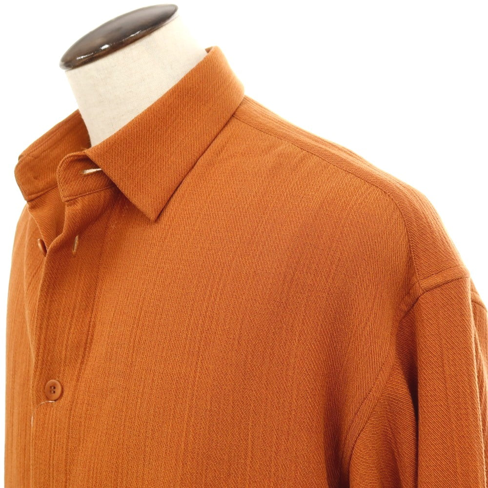 【中古】アイム メン IM MEN 2025年秋冬 コットン系 カジュアルシャツ ダークオレンジ【サイズ表記なし(L位)】【 状態ランクA 】【 メンズ 】