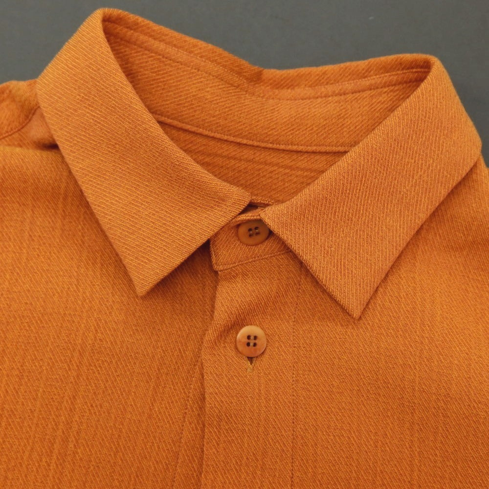 【中古】アイム メン IM MEN 2025年秋冬 コットン系 カジュアルシャツ ダークオレンジ【サイズ表記なし(L位)】【 状態ランクA 】【 メンズ 】