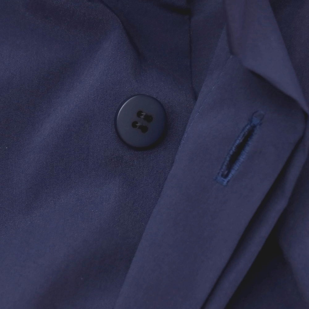 【中古】アイム メン IM MEN 2025年秋冬 ポリエステル系 スタンドカラー カジュアルシャツ ネイビー【サイズ表記なし(L位)】【 状態ランクA 】【 メンズ 】
