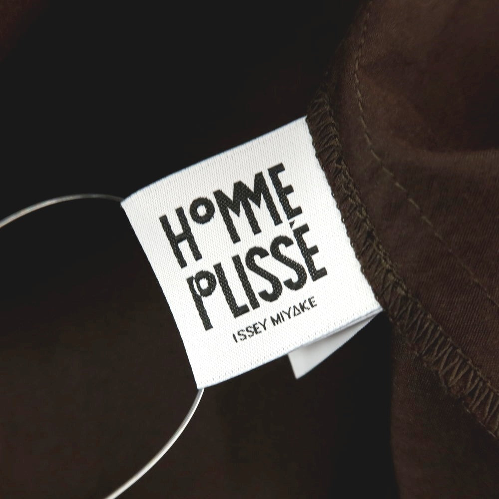 【中古】オム プリッセ イッセイミヤケ HOMME PLISSE ISSEY MIYAKE 2025年春夏 コットンナイロン カジュアルシャツ ブラウン【サイズ3】【 状態ランクA 】【 メンズ 】