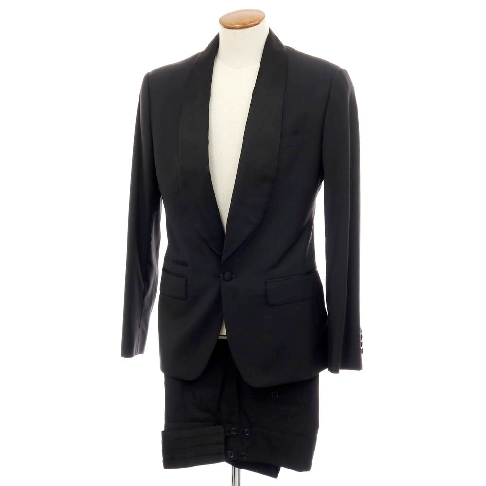 【中古】ドルチェアンドガッバーナ DOLCE&GABBANA ウールシルク タキシードスーツ ブラック【サイズ50】【 状態ランクB 】【 メンズ 】