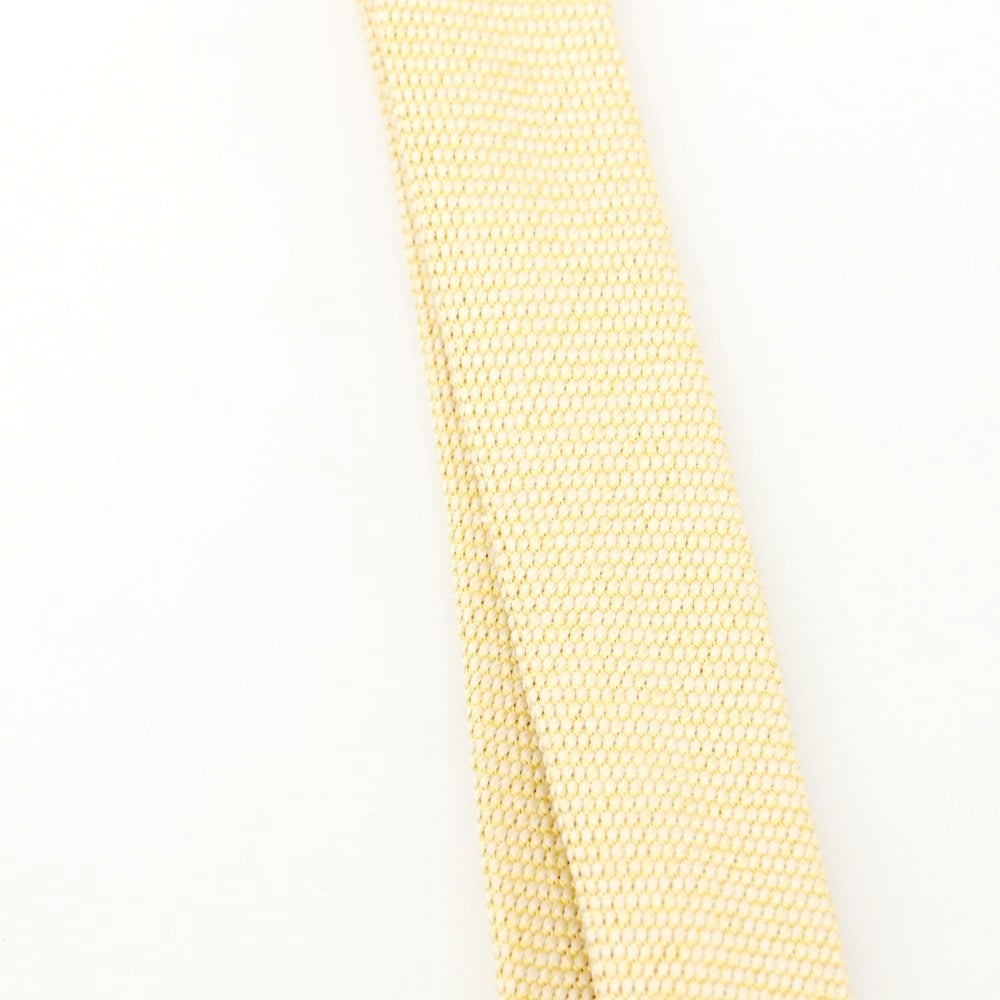 【中古】ニッキー nicky シルク 無地ネクタイ イエロー【 状態ランクC 】【 メンズ 】