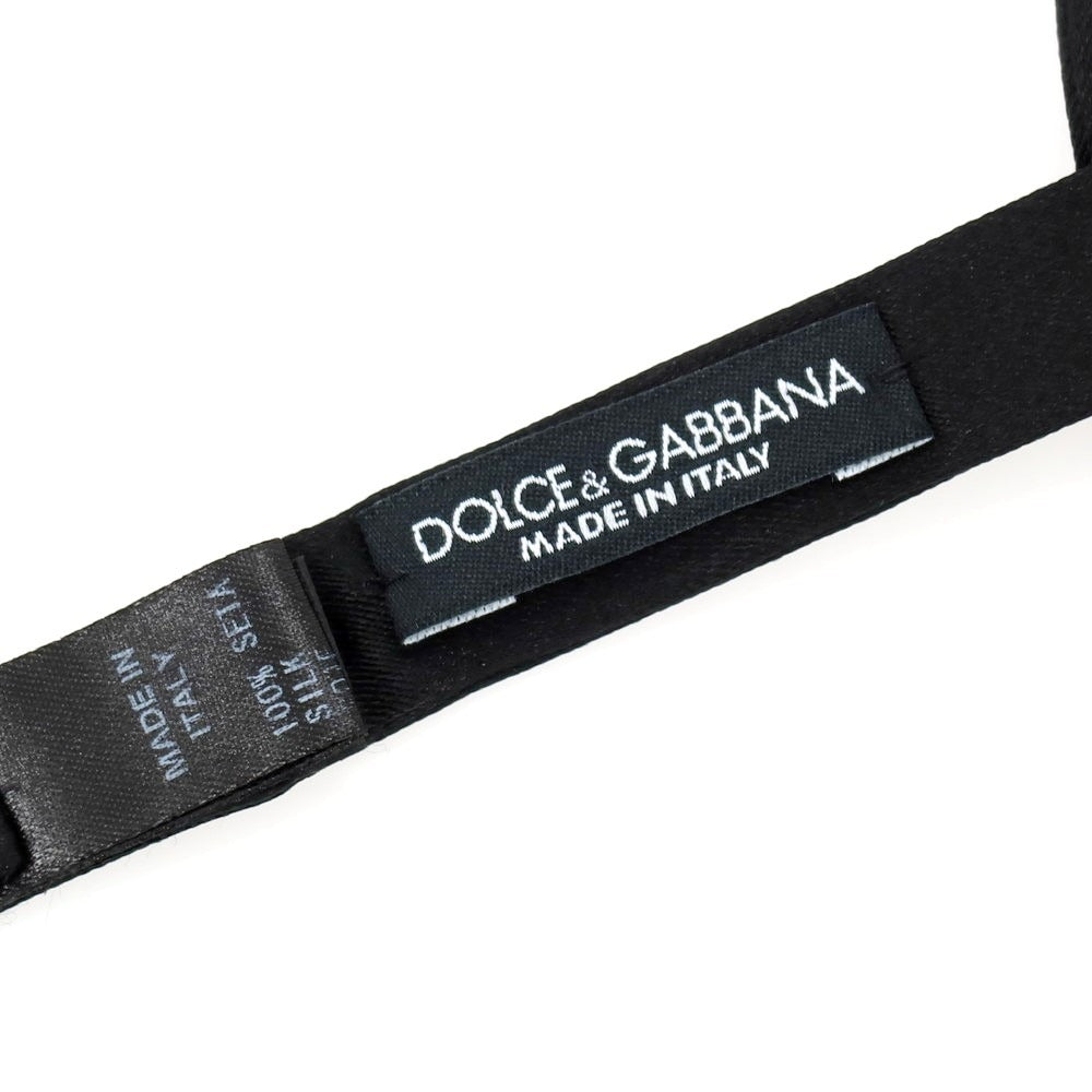 【中古】ドルチェアンドガッバーナ DOLCE&GABBANA シルク ボウタイ ブラック【 状態ランクB 】【 メンズ 】