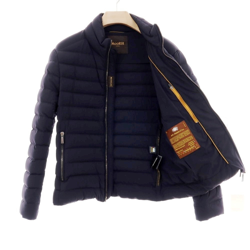 【中古】ムーレー MOORER RAY-KN ナイロン ダウンジャケット ネイビー【サイズ46】【 状態ランクB 】【 メンズ 】