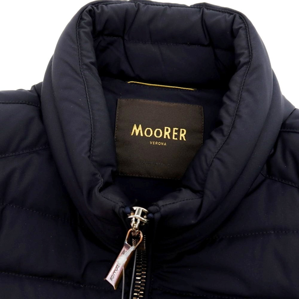 【中古】ムーレー MOORER RAY-KN ナイロン ダウンジャケット ネイビー【 サイズ46 】【 状態ランクB 】【 メンズ 】