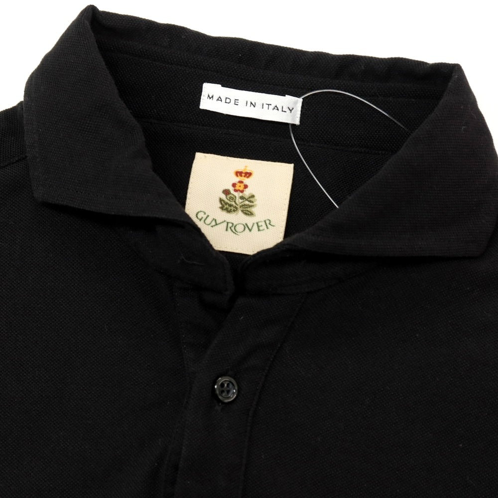 【中古】ギローバー GUY ROVER コットン 半袖ポロシャツ ブラック【サイズM】【 状態ランクB 】【 メンズ 】