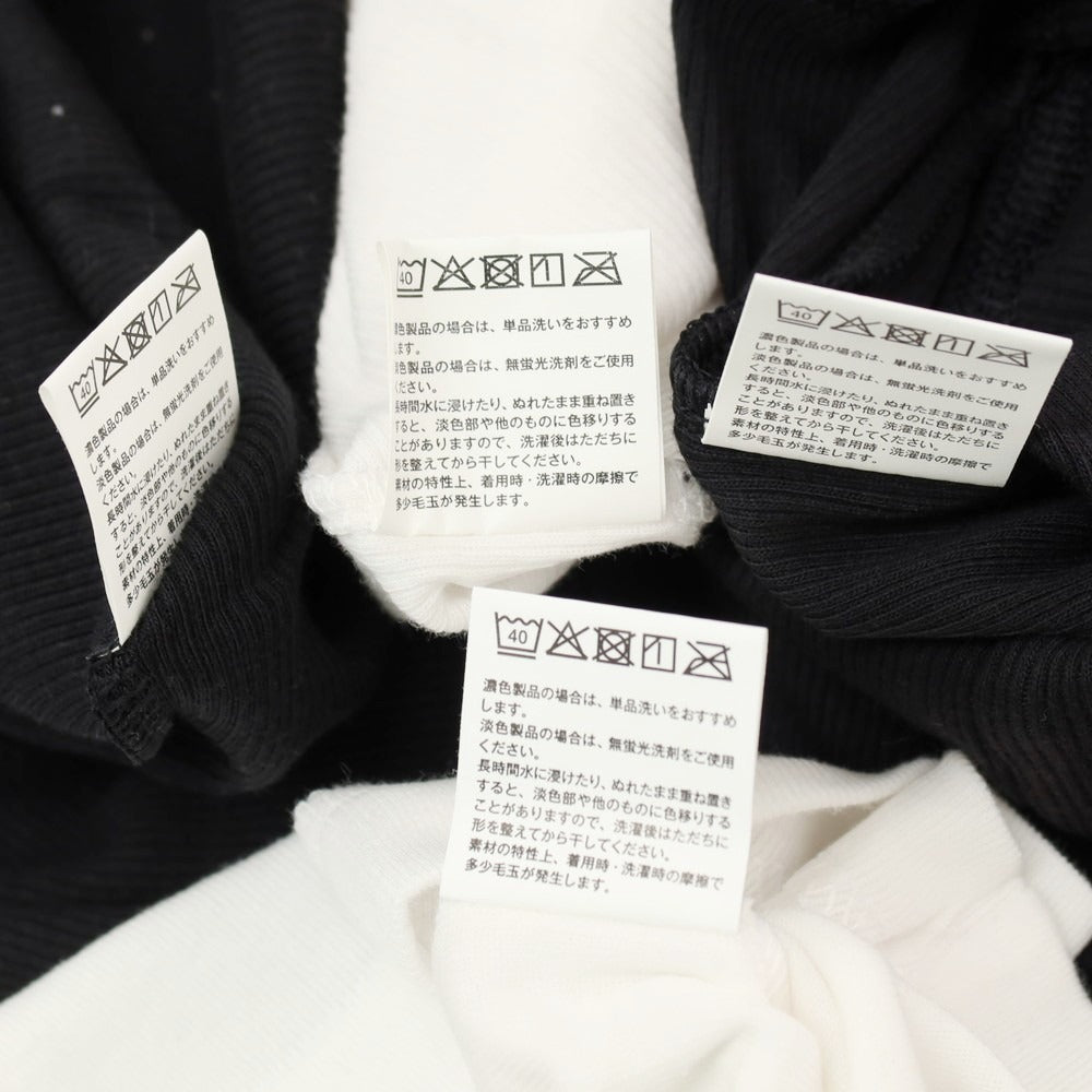 【中古】【未使用】ロバート ピー ミラー Robert P. Miller 4枚セット コットン クルーネック 半袖Tシャツ ホワイトxブラック【サイズM】【 状態ランクS 】【 メンズ 】