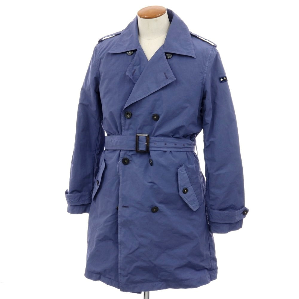 【中古】タトラス TATRAS ナイロン トレンチコート スマルトブルー【サイズ4】【 状態ランクC 】【 メンズ 】