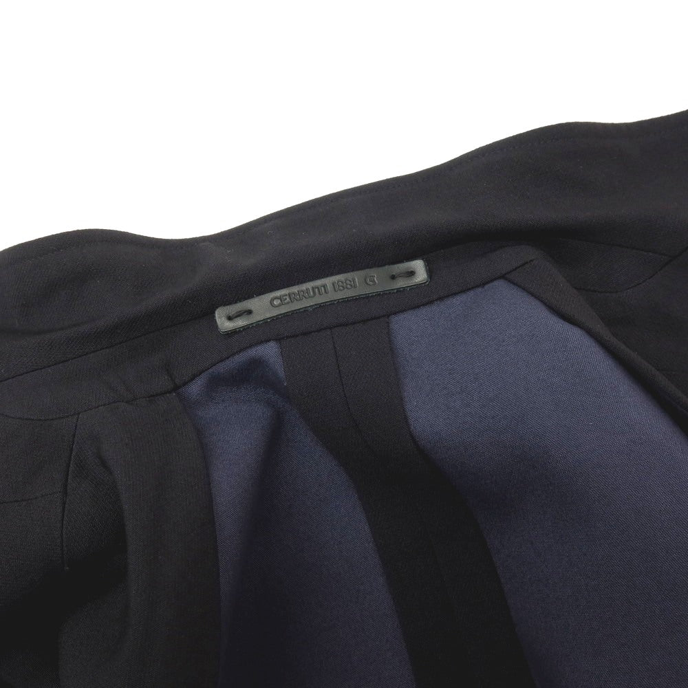 【中古】チェルッティ 1881 CERRUTI 1881 ウールレーヨンシルク 3B テーラードジャケット ブラック【サイズ46】【 状態ランクB 】【 メンズ 】