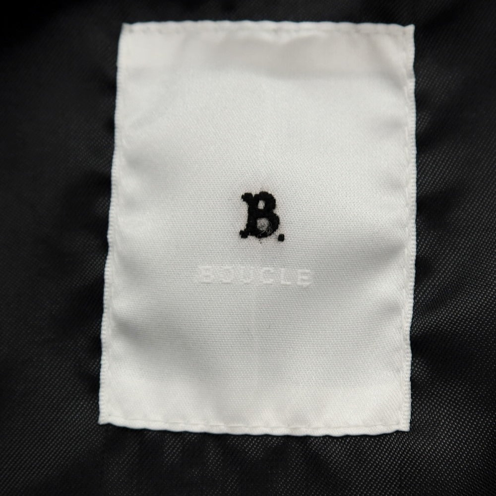 【中古】ラブ―クル LA BOUCLE シープスキン レザー カジュアルシャツ ブラック【サイズ1】【 状態ランクB 】【 メンズ 】