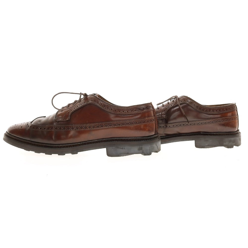 【中古】オールデン ALDEN 975 コードバン ロングウイングチップ ドレスシューズ ブラウン【サイズ7】【 状態ランクC 】【 メンズ 】