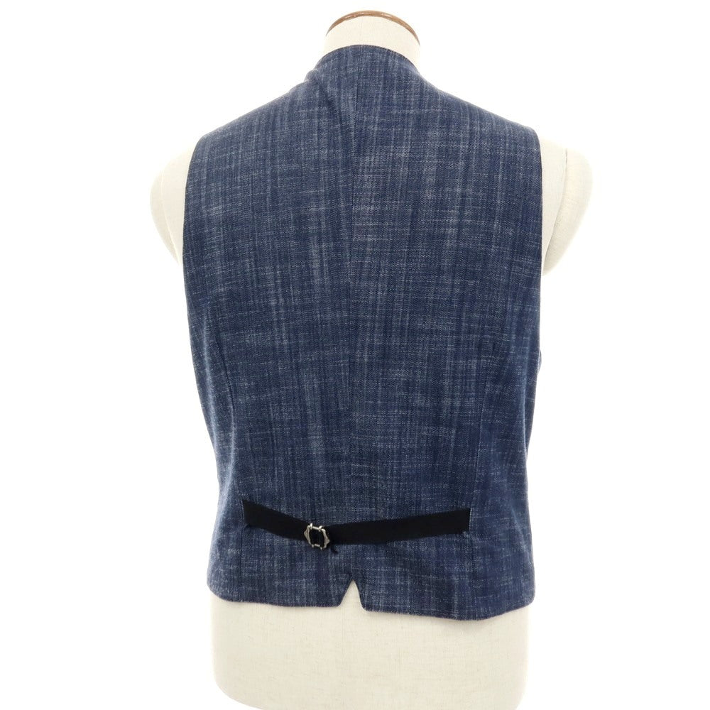 【中古】タリアトーレ TAGLIATORE TOMORROWLAND別注 コットンポリエステルポリウレタン カジュアル系ジレ ベスト ネイビー【サイズ48】【 状態ランクB 】【 メンズ 】