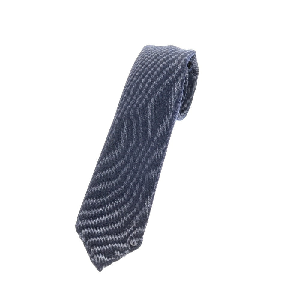 【中古】タイユアタイ TIE YOUR TIE セッテピエゲ ウール 無地ネクタイ ネイビー【 状態ランクB 】【 メンズ 】