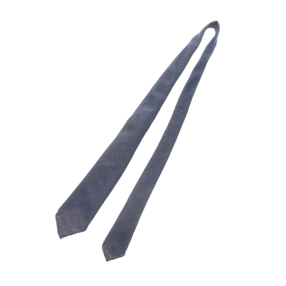 【中古】タイユアタイ TIE YOUR TIE セッテピエゲ ウール 無地ネクタイ ネイビー【 状態ランクB 】【 メンズ 】
