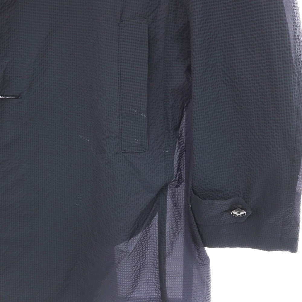 【中古】タリアトーレ TAGLIATORE BARRY ナイロンポリエステル サッカー ステンカラーコート ネイビー【サイズ50】【 状態ランクC 】【 メンズ 】