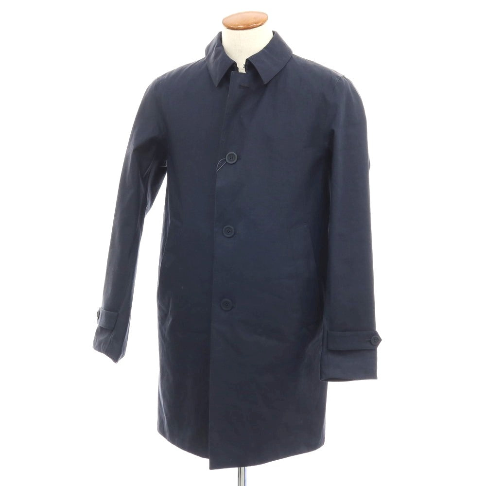 【中古】ヘルノ Herno Laminar GALWAY リネン ステンカラーコート ネイビー【サイズ48】【 状態ランクB 】【 メンズ 】