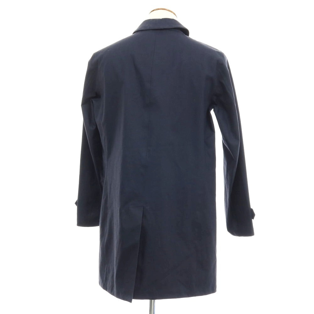 【中古】ヘルノ Herno Laminar GALWAY リネン ステンカラーコート ネイビー【サイズ48】【 状態ランクB 】【 メンズ 】