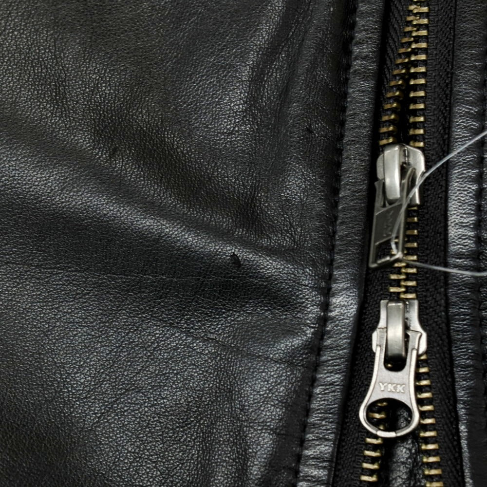 【中古】カスタムカルチャー CUSTOM CULTURE シープスキン ライダースジャケット ブラック【サイズ3】【 状態ランクB 】【 メンズ 】