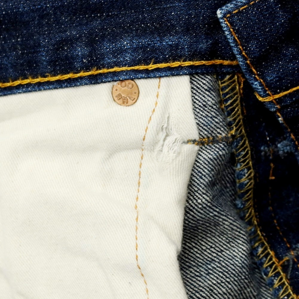 【中古】ダブルアールエル RRL DOUBLE RL セルビッチ デニムパンツ ネイビー【サイズ32】【 状態ランクB 】【 メンズ 】