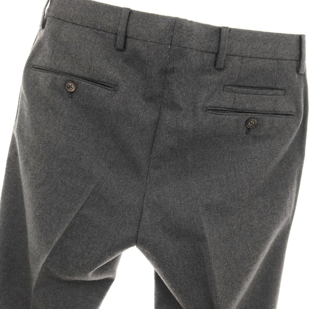 【中古】ピーティーゼロウーノ PT01 ストレッチウールポリエステル ドレススラックスパンツ ダークグレー【サイズ44】【 状態ランクB 】【 メンズ 】