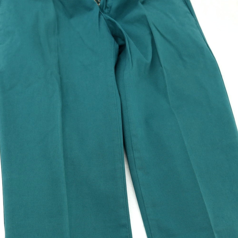 【中古】ピーティーゼロウーノ PT01 TICKET PLEASE ストレッチ コットン カジュアルスラックスパンツ ブルーグリーン系【サイズ44】【 状態ランクB 】【 メンズ 】