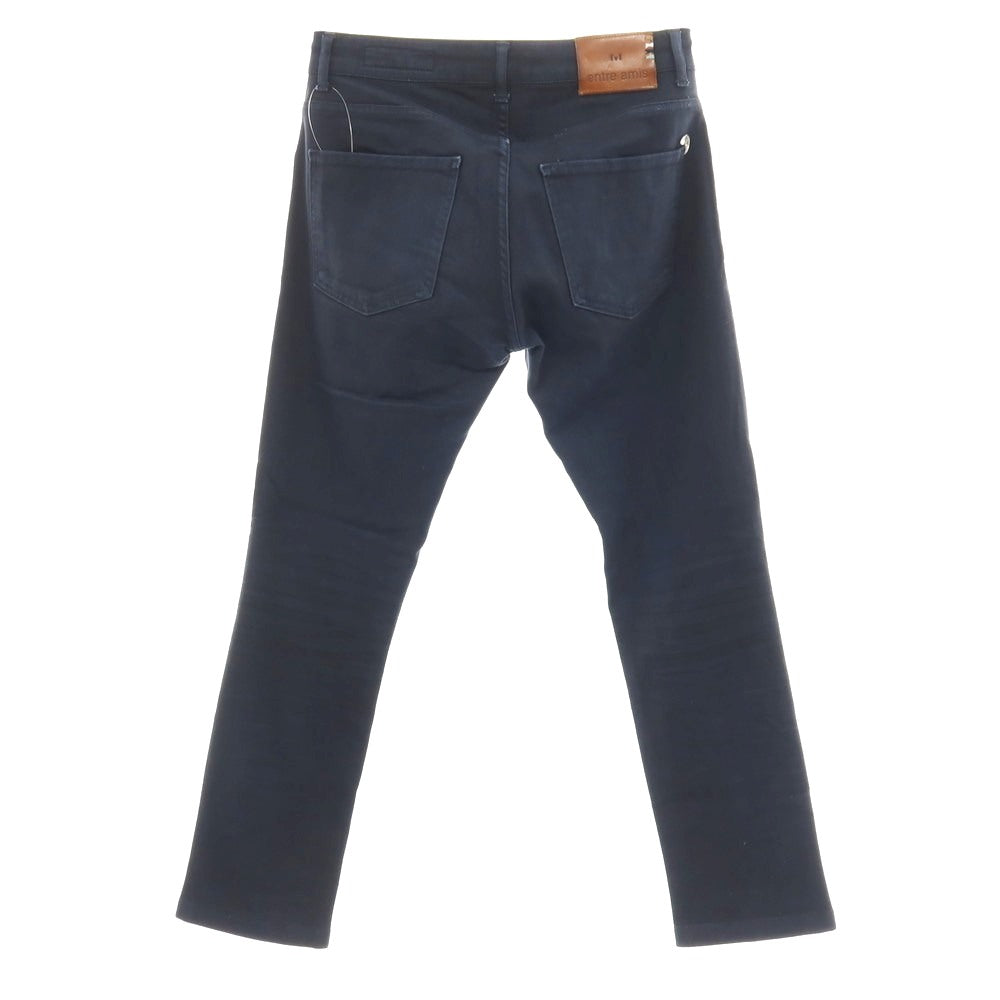 【中古】アントレアミ ENTRE AMIS ストレッチ ツイルコットン 5ポケットパンツ ネイビー【サイズ29】【 状態ランクC 】【 メンズ 】