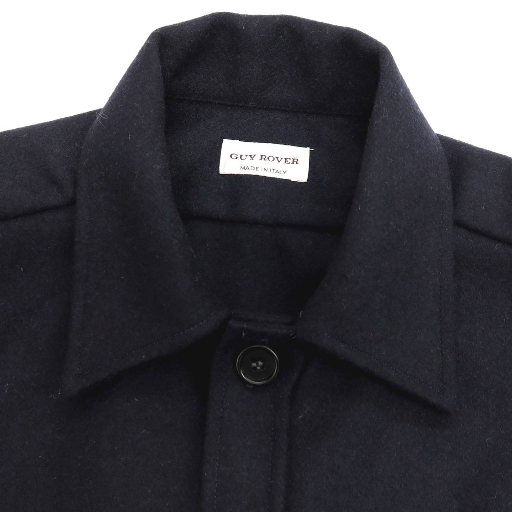 【中古】ギローバー GUY ROVER アクリルポリエステルウール シャツジャケット ネイビー【サイズM】【 状態ランクA 】【 メンズ 】