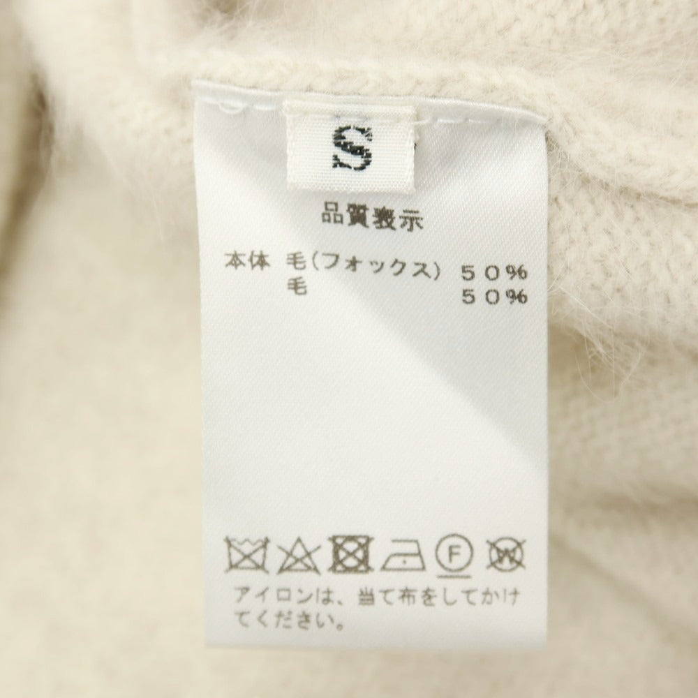 【中古】レンコントラント RENCONTRANT フォックスウール カーディガン ベージュ【サイズS】【 状態ランクB 】【 メンズ 】