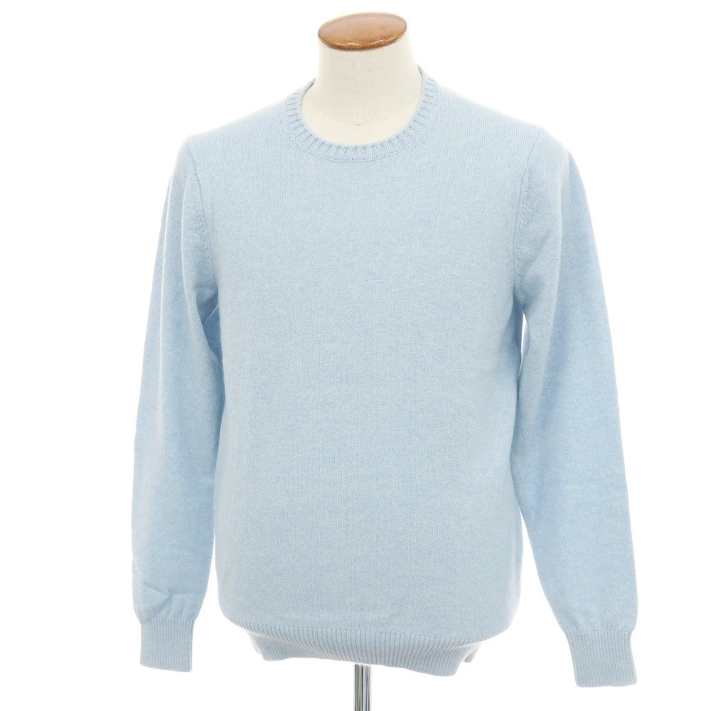 【中古】ブリッラ ペル イル グスト Brilla per il gusto カシミヤ クルーネック プルオーバーニット ライトブルー【サイズL】【 状態ランクB 】【 メンズ 】