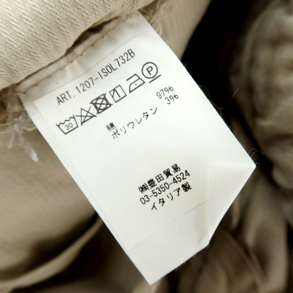 【中古】ブリリア1949 BRIGLIA 1949 × BEAMS ストレッチコーデュロイ カジュアルスラックスパンツ サンドベージュ系【サイズ48】【 状態ランクB 】【 メンズ 】