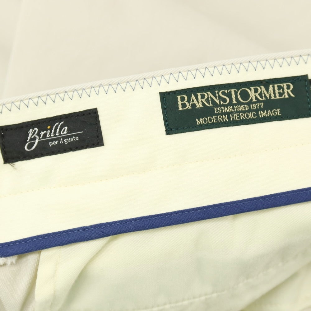 【中古】バーンストーマー BARNSTORMER Brilla per il gusto別注 ツイルコットン カジュアルスラックスパンツ ベージュ【サイズ32】【 状態ランクB 】【 メンズ 】