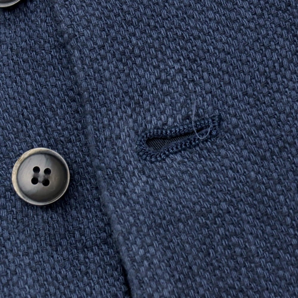 【中古】スリードッツ three dots コットンリネン カジュアル系ジレ ベスト ネイビー【サイズM】【 状態ランクC 】【 メンズ 】