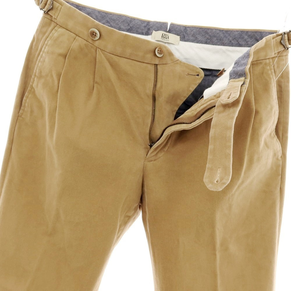 【中古】ジーティーアー G.T.A ストレッチコットン カジュアルスラックスパンツ キャメル【サイズ46】【 状態ランクC 】【 メンズ 】