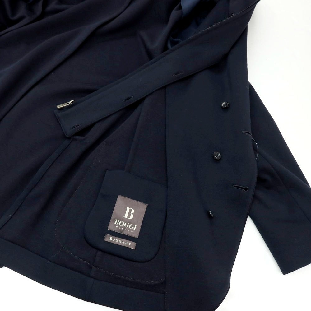 【中古】ボッジ BOGGI ポリエステルコットン フーディー カジュアルジャケット ネイビー【サイズ48】【 状態ランクA 】【 メンズ 】