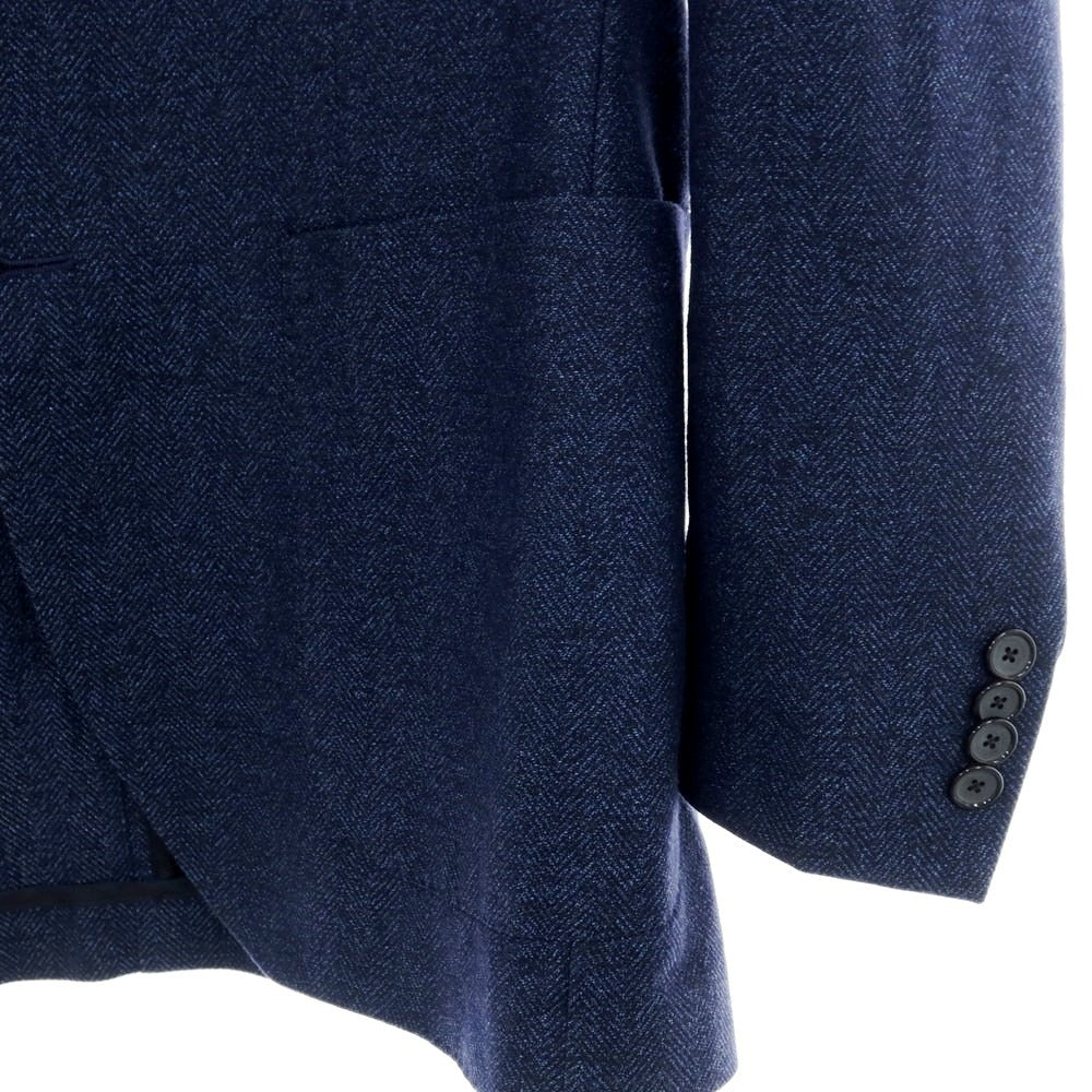 【中古】タリアトーレ TAGLIATORE ウールコットン テーラードジャケット ネイビー【サイズ46】【 状態ランクC 】【 メンズ 】