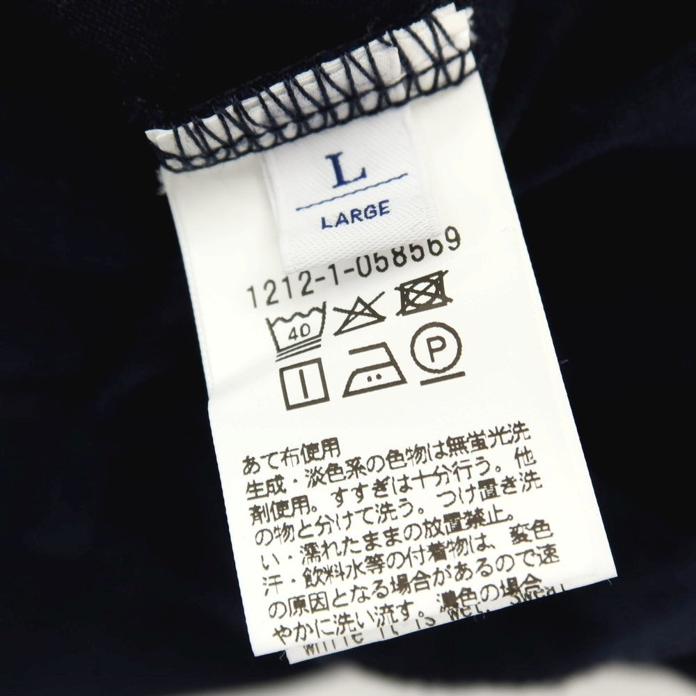 【中古】ビューティアンドユースユナイテッドアローズ BEAUTY&YOUTH UNITED ARROWS コットン モックネック 長袖Tシャツ ネイビー【サイズL】【 状態ランクB 】【 メンズ 】