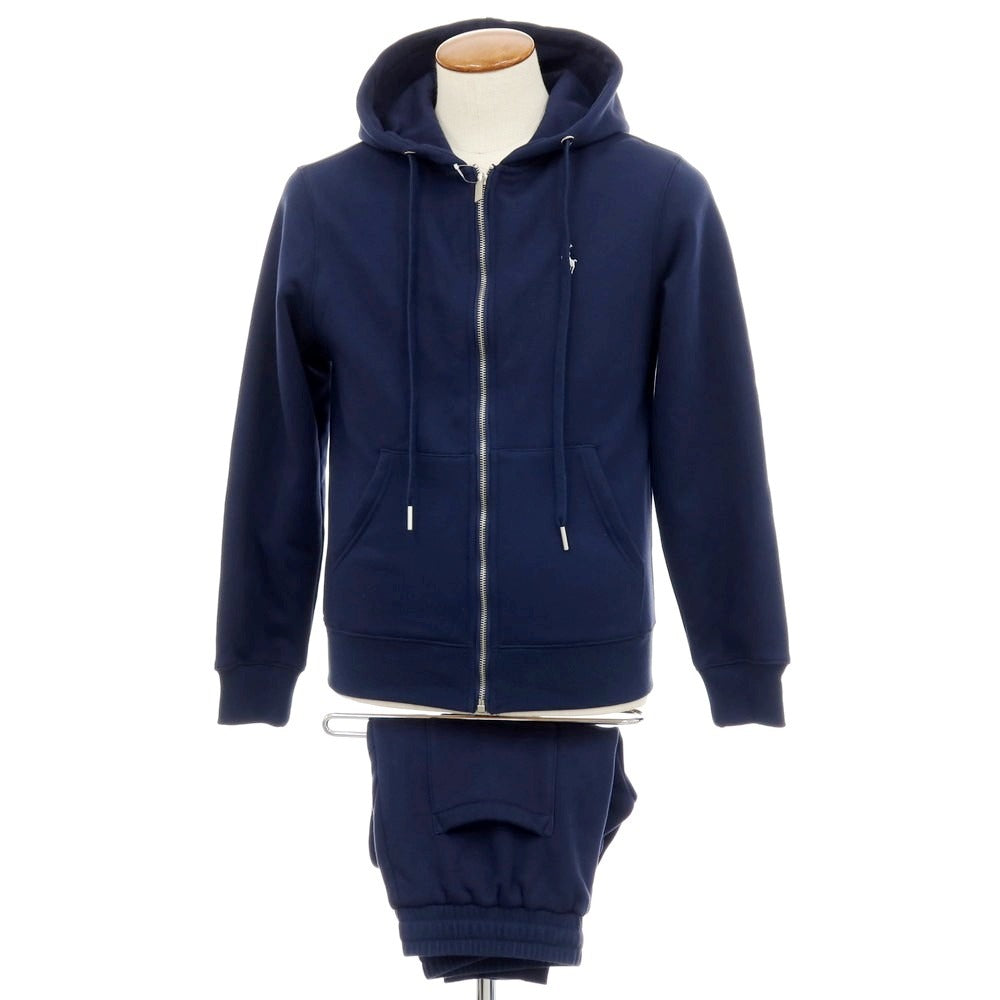 【中古】ポロ ラルフローレン Polo Ralph Lauren スウェットコットン セットアップ ネイビーブルー【サイズM】【 状態ランクB 】【 メンズ 】
