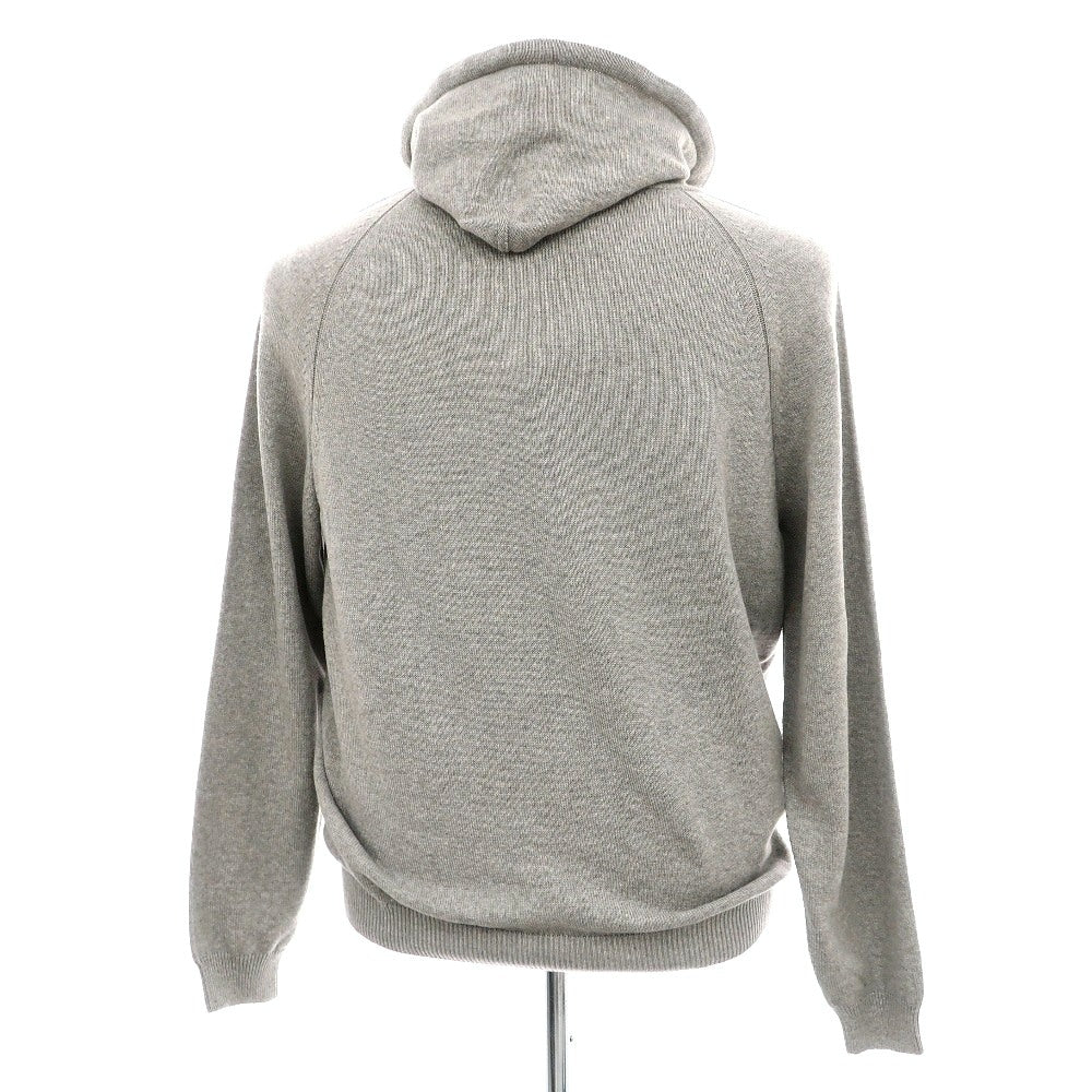 【新品】スカリオーネ SCAGLIONE コットン プルオーバー ニット パーカー グレー【サイズXL】【 状態ランクN 】【 メンズ 】
