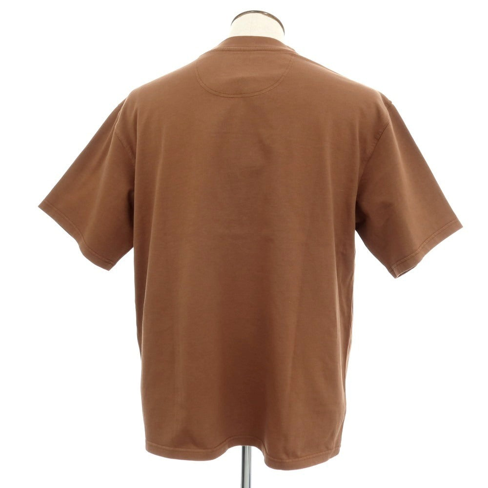 【新品】バブアー Barbour コットン クルーネック ポケット 半袖Tシャツ ブラウン【サイズL】【 状態ランクN 】【 メンズ 】