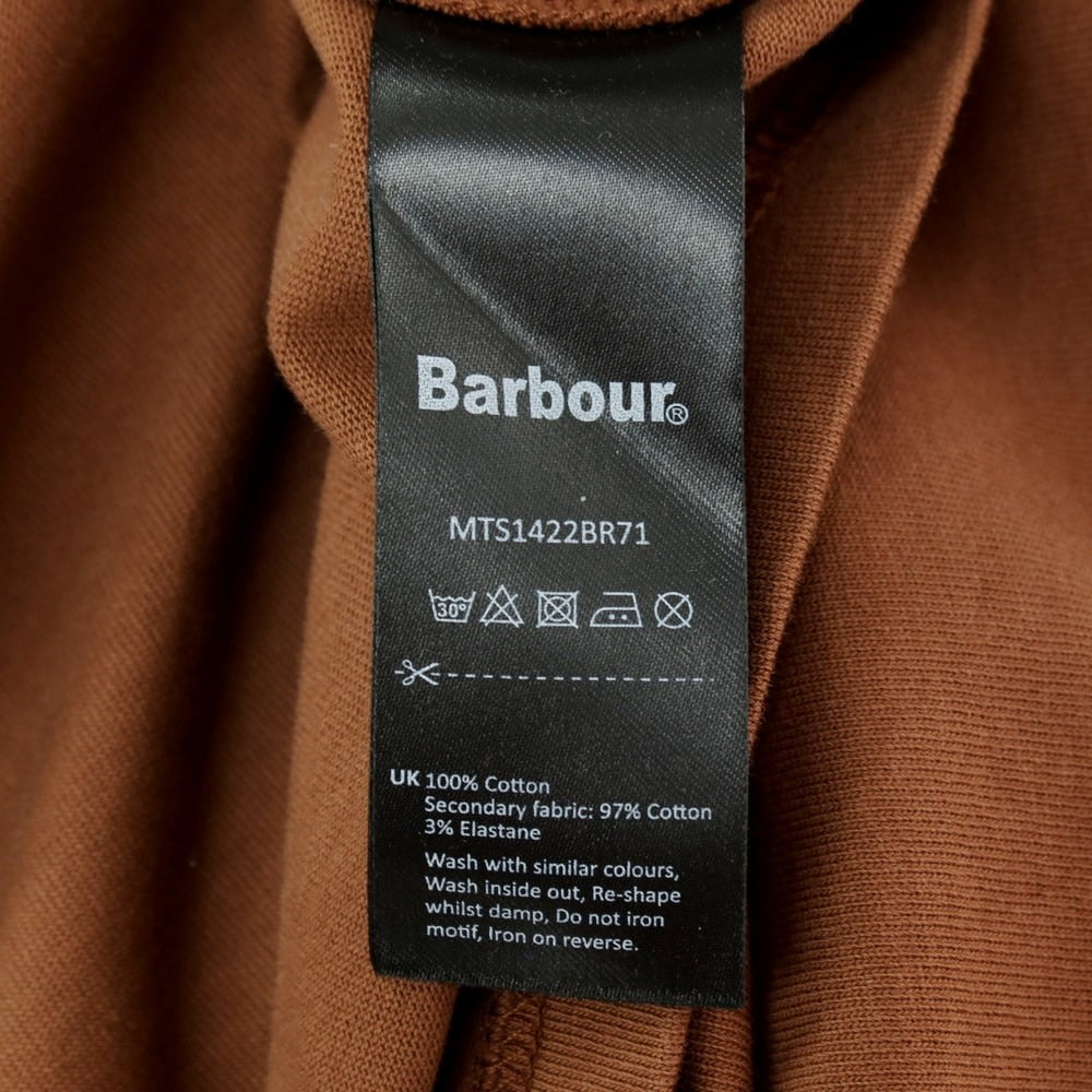 【新品】バブアー Barbour コットン クルーネック ポケット 半袖Tシャツ ブラウン【サイズL】【 状態ランクN 】【 メンズ 】