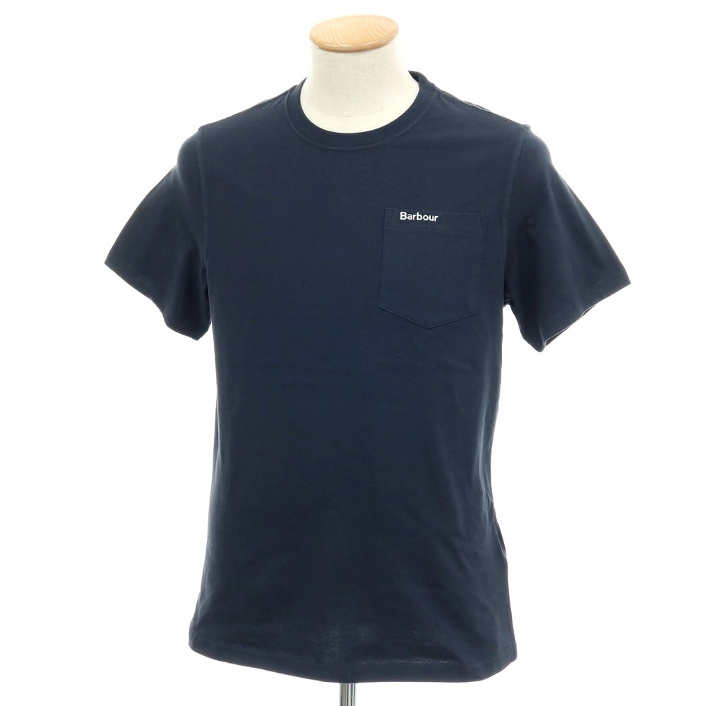 【新品】バブアー Barbour コットン クルーネック ポケット 半袖Tシャツ ネイビー【サイズS】【 状態ランクN 】【 メンズ 】