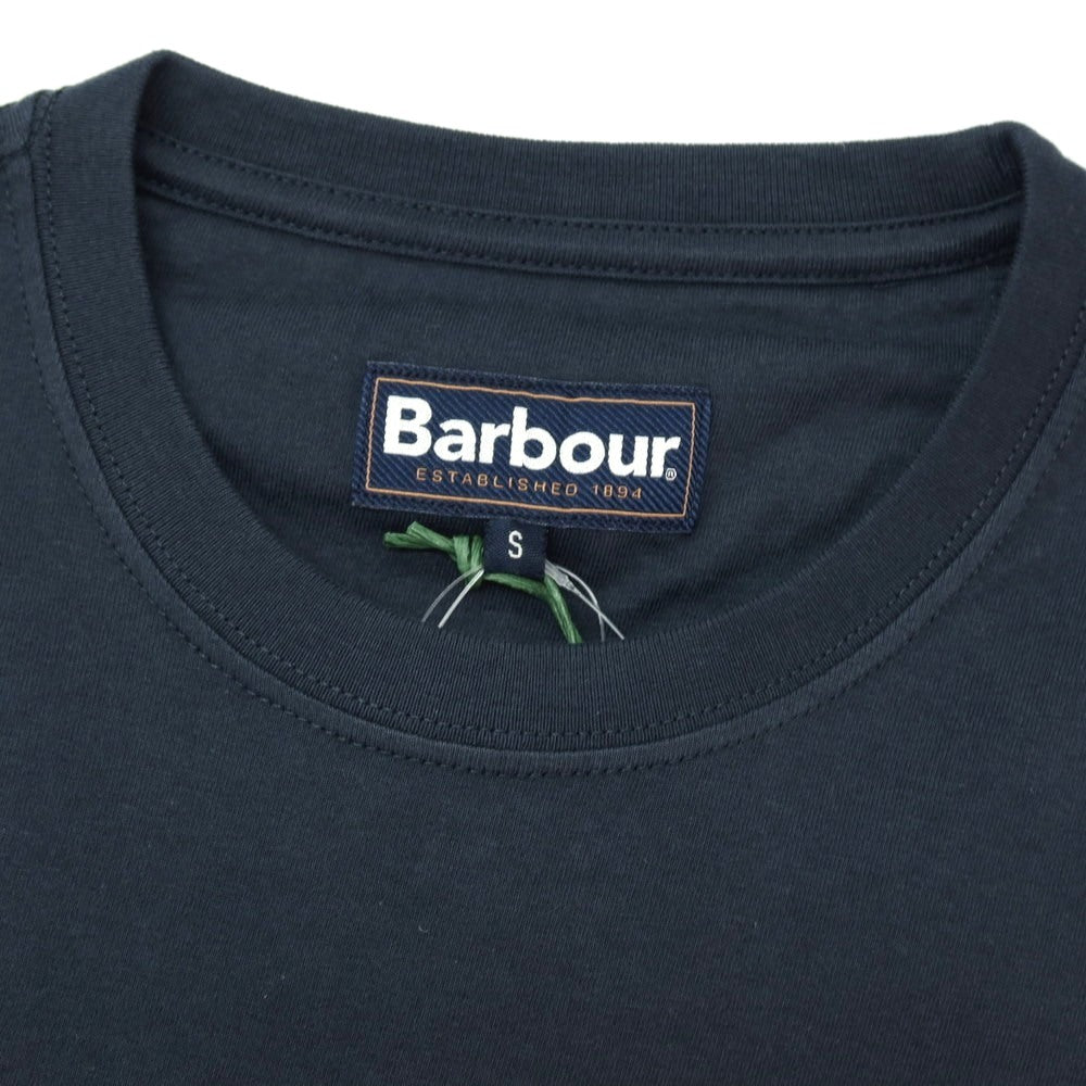 【新品】バブアー Barbour コットン クルーネック ポケット 半袖Tシャツ ネイビー【サイズS】【 状態ランクN 】【 メンズ 】
