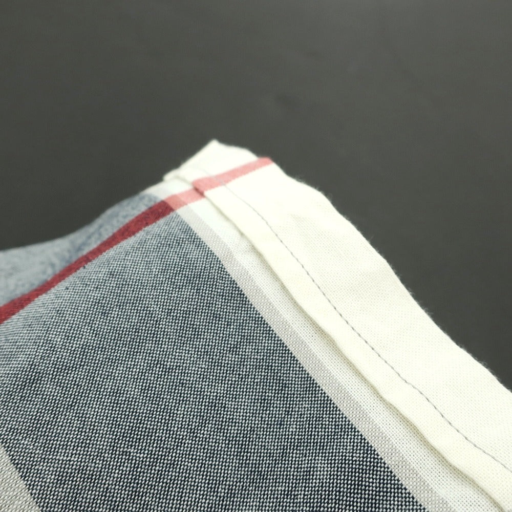 【新品】バブアー Barbour コットンリネン チェック ボタンダウン 半袖シャツ グレーxホワイト【サイズM(UK)】【 状態ランクN 】【 メンズ 】