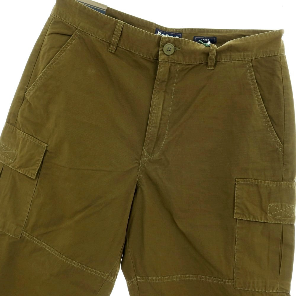 【新品】バブアー Barbour リップストップコットン カーゴパンツ オリーブグリーン【サイズ34】【 状態ランクN 】【 メンズ 】
