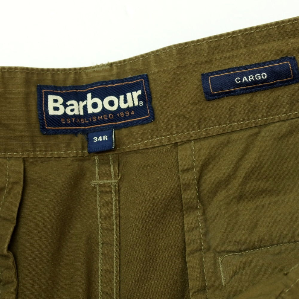 【新品】バブアー Barbour リップストップコットン カーゴパンツ オリーブグリーン【サイズ34】【 状態ランクN 】【 メンズ 】