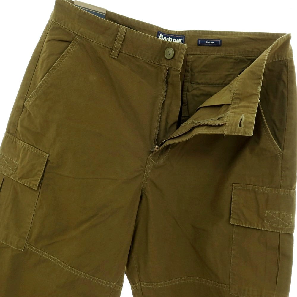 【新品】バブアー Barbour リップストップコットン カーゴパンツ オリーブグリーン【サイズ36】【 状態ランクN 】【 メンズ 】